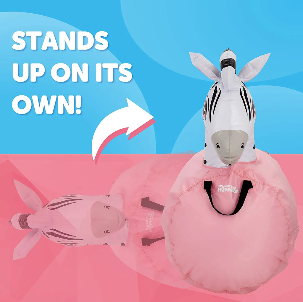 Black Zebra Hopping Animal Bouncer T5759