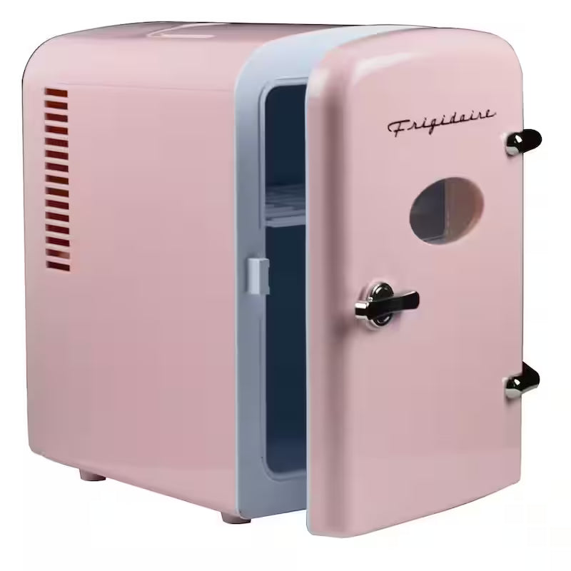 Pink 6-Can Retro Mini Fridge R2997