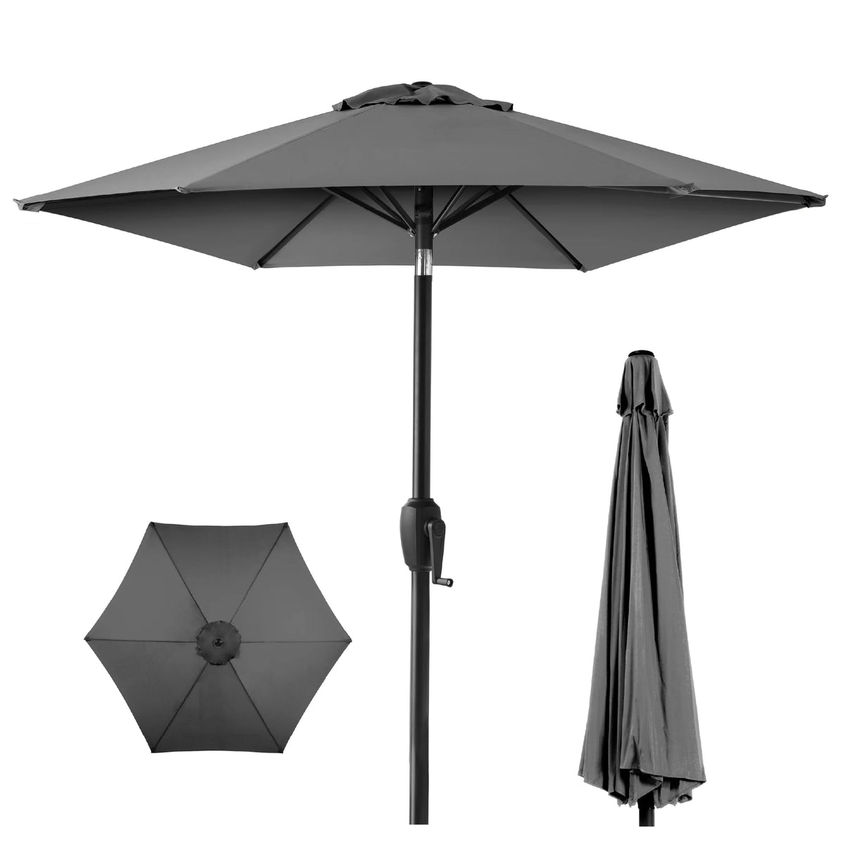 7.5ft Heavy-Duty Outdoor Patio Umbrella K740611