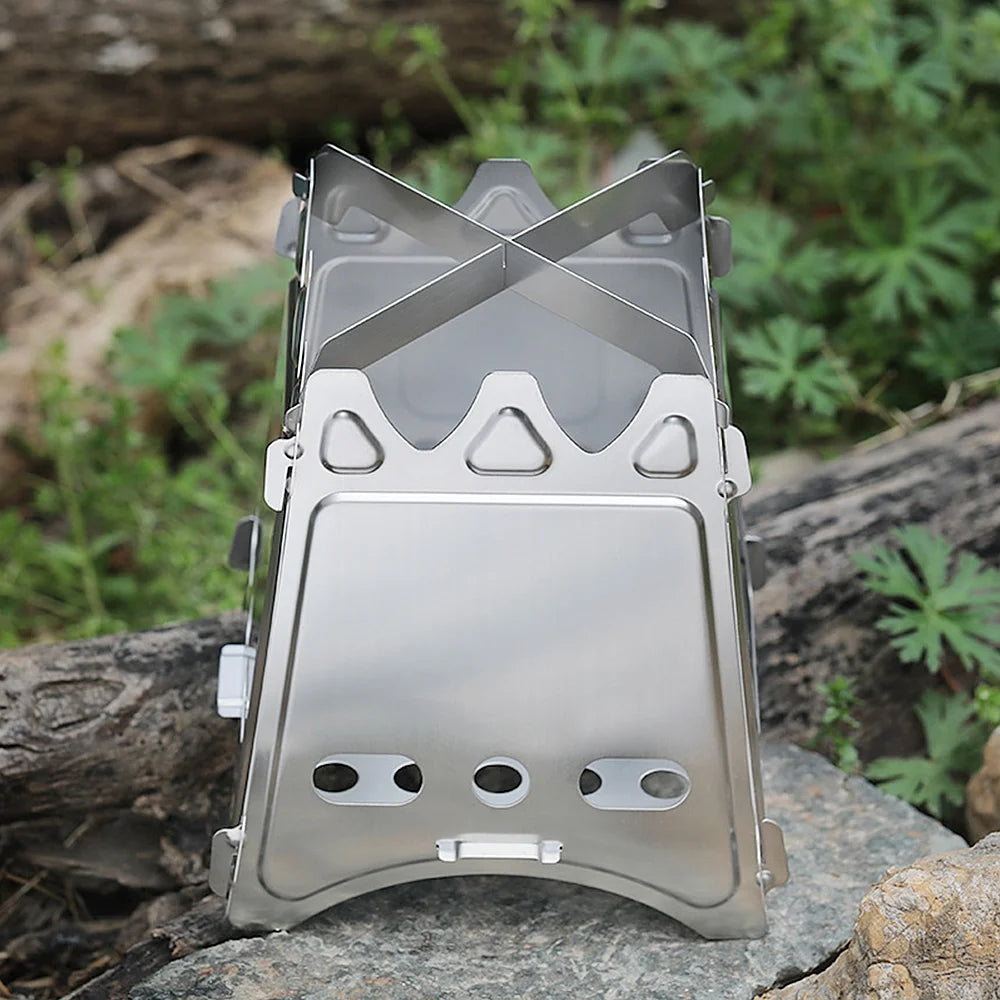 Compact Folding Wood Camping Cooking Picnic R8926