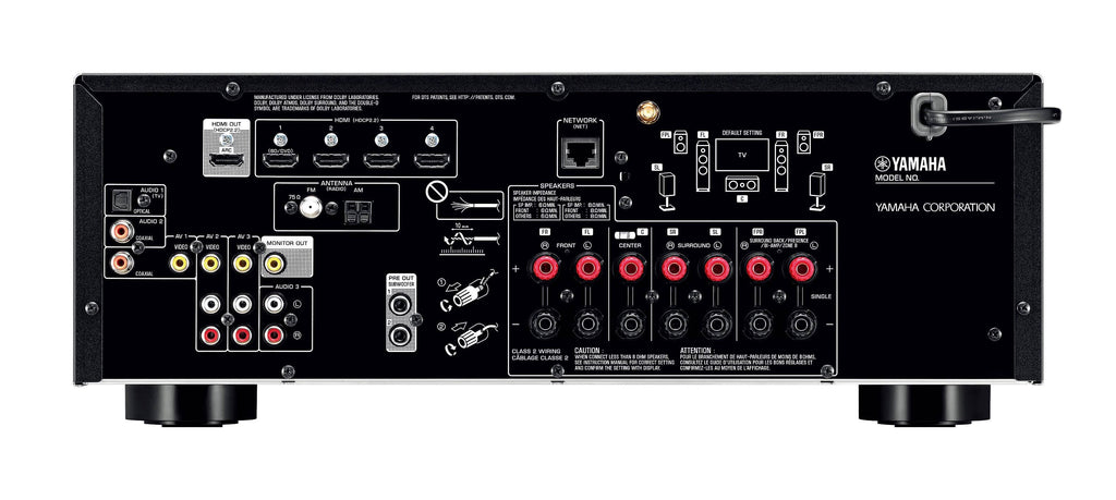Black 7.2 Channel AV Network Receiver N610487