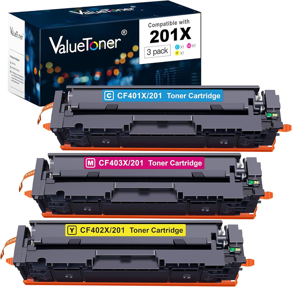 Compatible Toner Cartridge Replacement 3-Pack Cyan Magenta Yellow L30462
