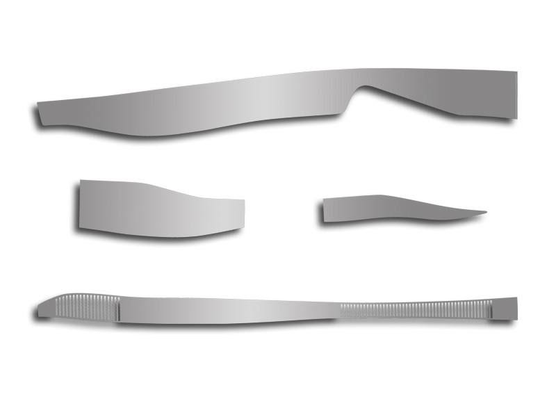 Polished Wiper Cowl 4pc B2612