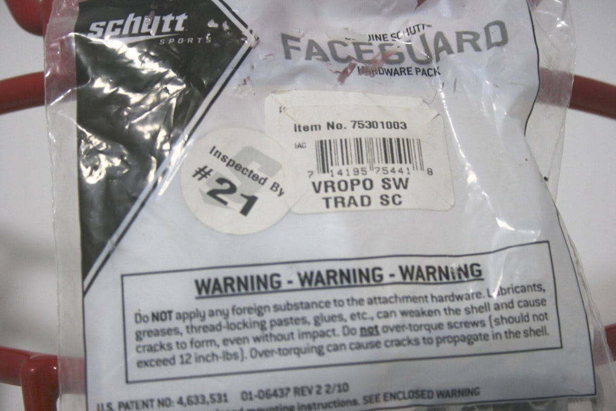 Scarlet Carbon Steel Adult Facemask D760
