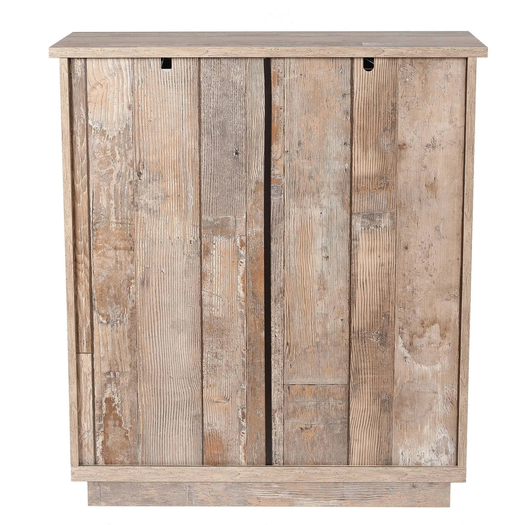 Rustic Sliding One Door Wood Cabinet H5563