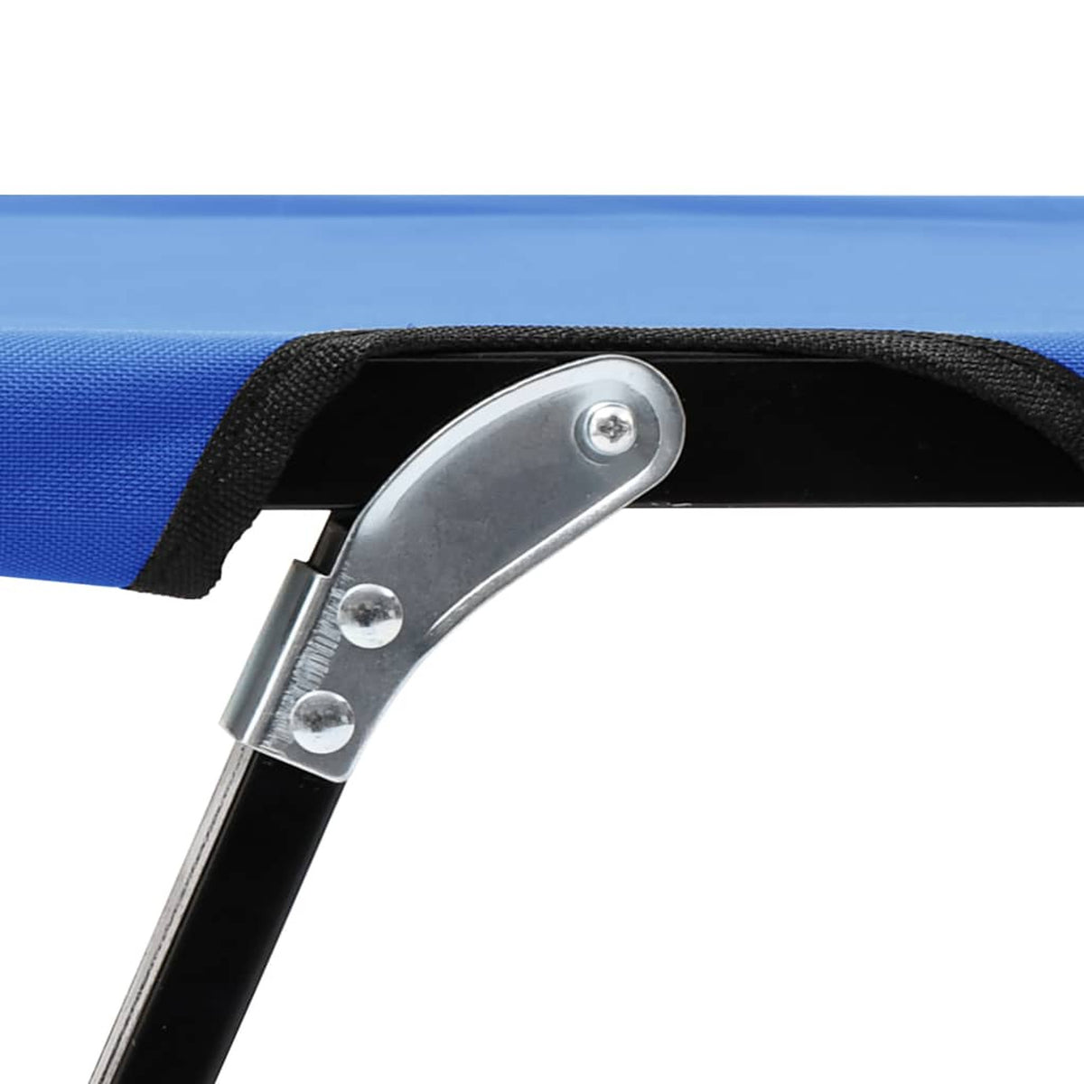 Blue Folding Fabric Steel Frame Camping Cot E538459