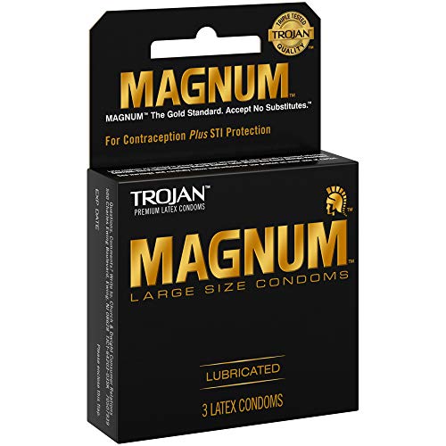 Magnum Lubricated Condoms, 3 Count P8126