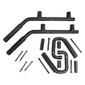 Jeep Solid Steel Grab Handle Set Black Q34989