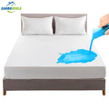 100% Waterproof Breathable Machine Washable White Queen Mattress Protector O5185