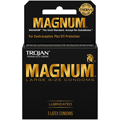 Magnum Lubricated Condoms, 3 Count P8126