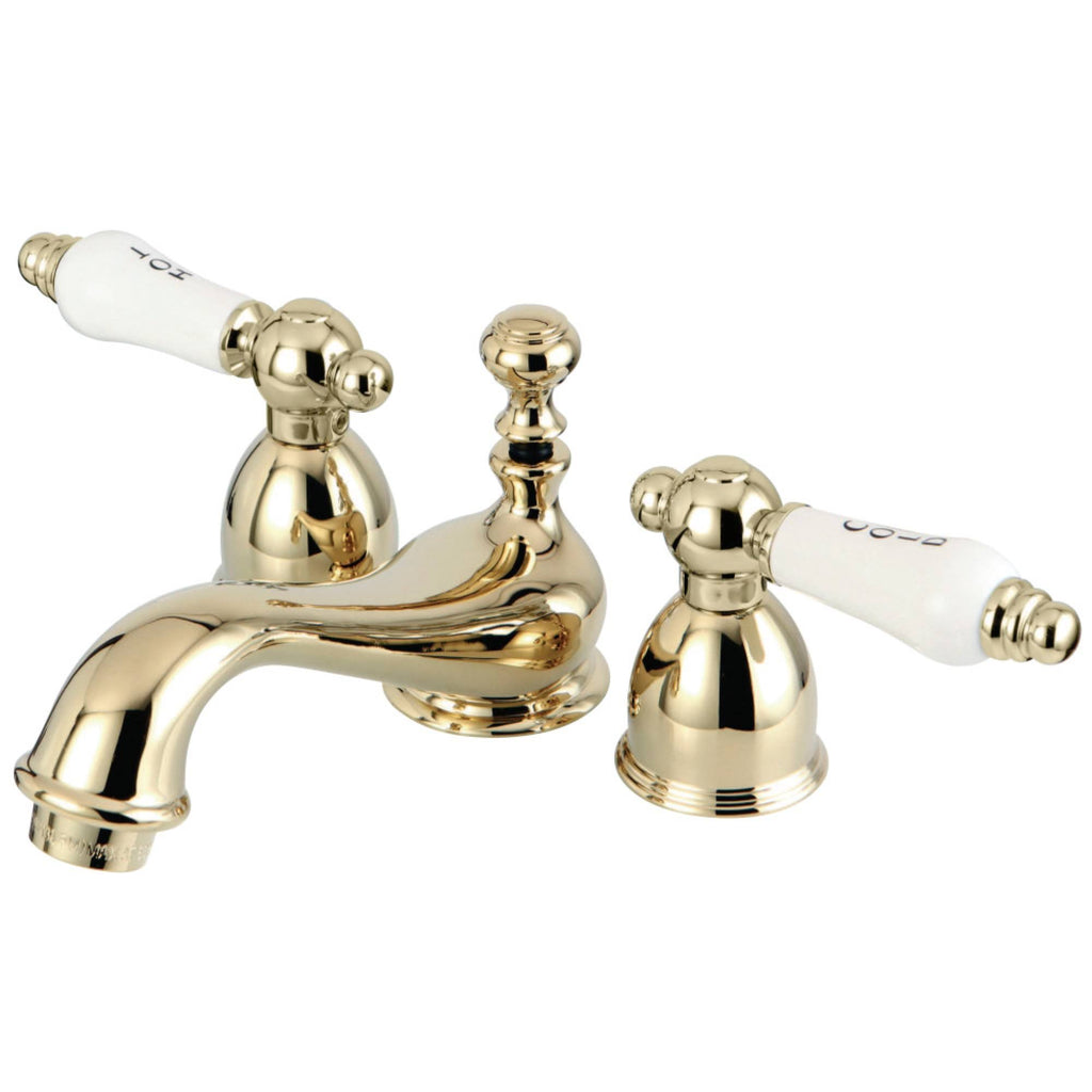 Polished Brass Mini-Widespread Bathroom Faucet H974