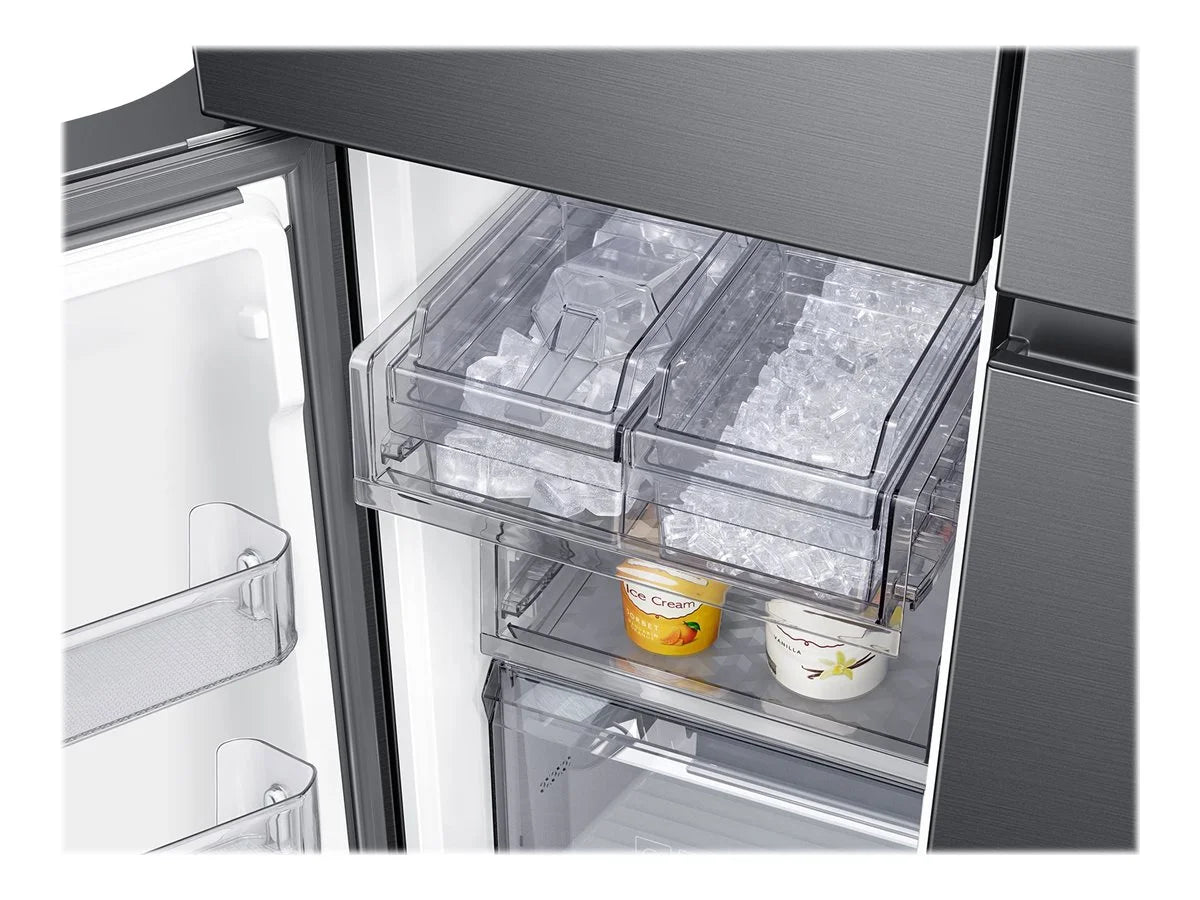 Black Stainless Steel Bottom-Freezer Refrigerator K8412