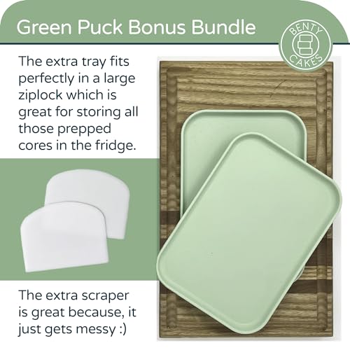 Green BPA Free Silicone Cake Mold Set with Tray and Scraper E676