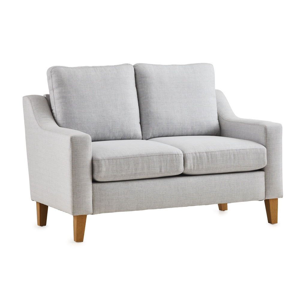 Light Gray Upholstered Loveseat M9203