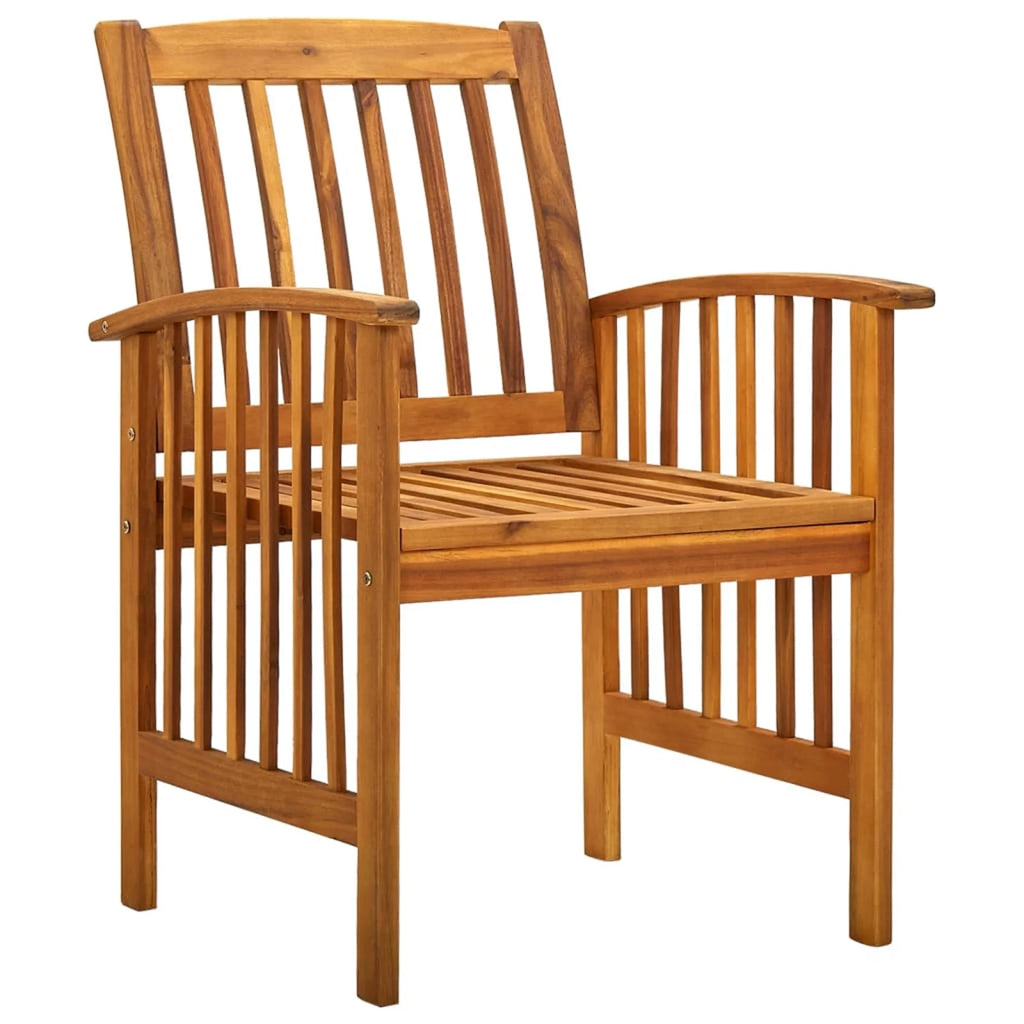 Garden Dining Chairs 2 pcs with Cushions Acacia Wood S676