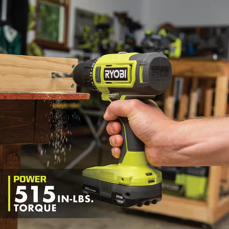 18V Cordless 5-Tool Combo Kit with 1.5 Ah Batteries, Charger, and Tool Bag N281257
