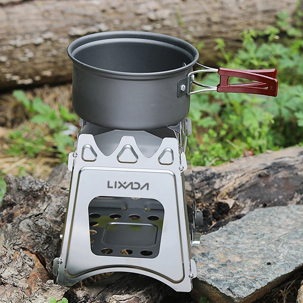 Compact Folding Wood Camping Cooking Picnic R8926