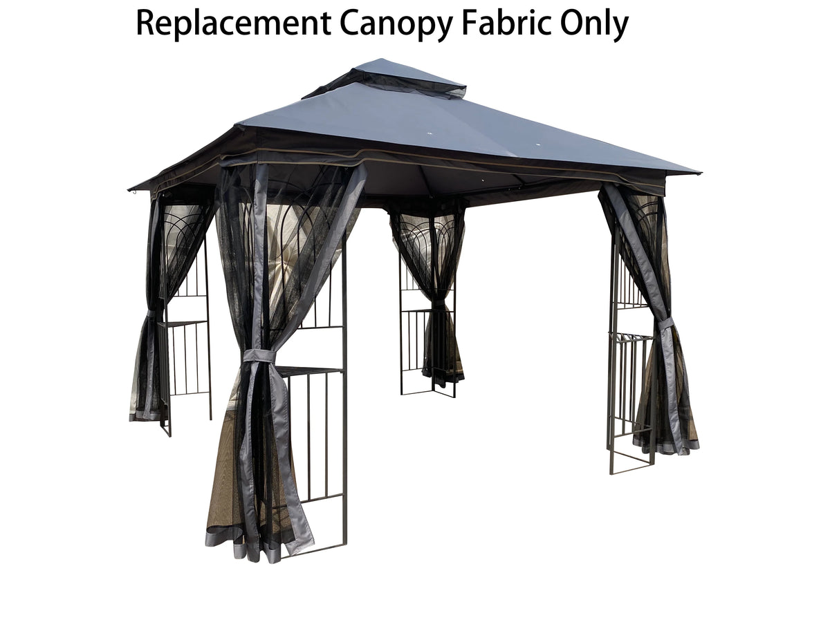 Gray Patio Gazebo Replacement Canopy Top S62796