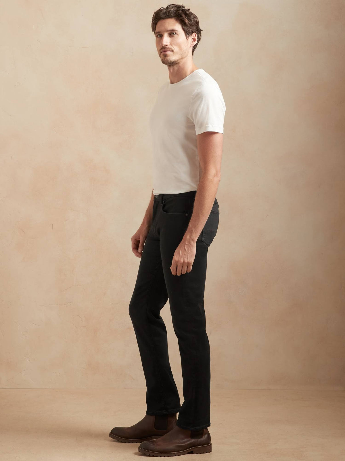 Slim Luxe Traveler Black Jean True Black Size 42W 34L J83674