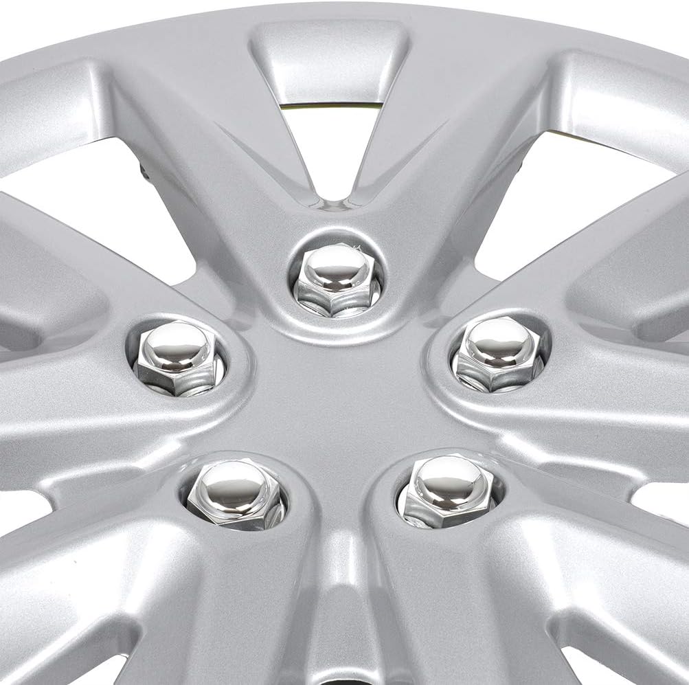 4PC Set 16 inch Silver Hubcap Wheel Cover H702542