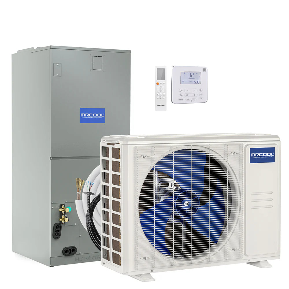 30K BTU 18.5 SEER Ducted Air Handler and Condenser with 25 ft. Pre-Charged Line Set E656129