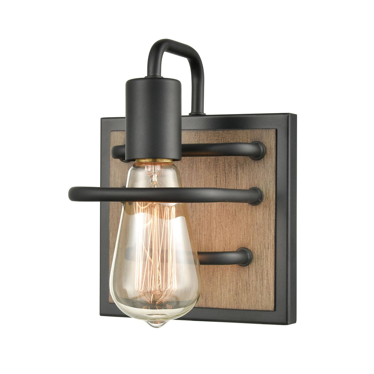 1-Light Vanity Light in Matte Black A449
