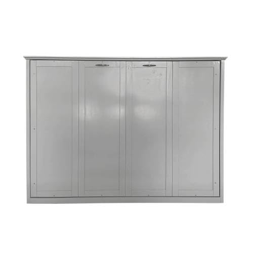 Gray Queen Size Murphy Bed Wall Bed Frame B510
