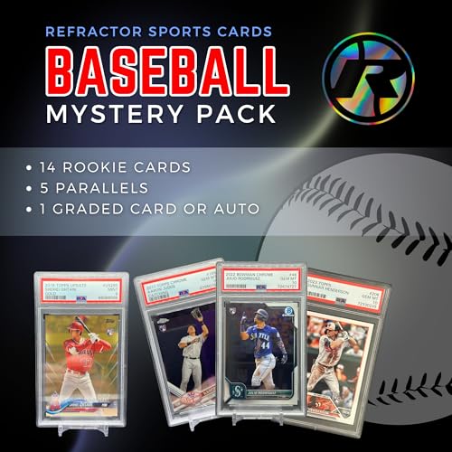 20 Cards Baseball Mystery Hot Pack with 1 Graded Card P104