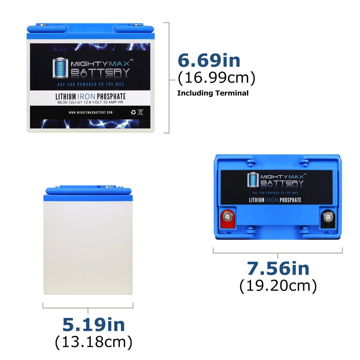 12V 35AH U1 Lithium Replacement Battery T49052
