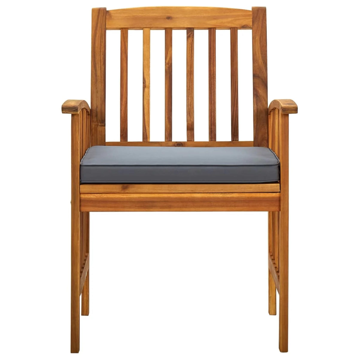 Garden Dining Chairs 2 pcs with Cushions Acacia Wood S676