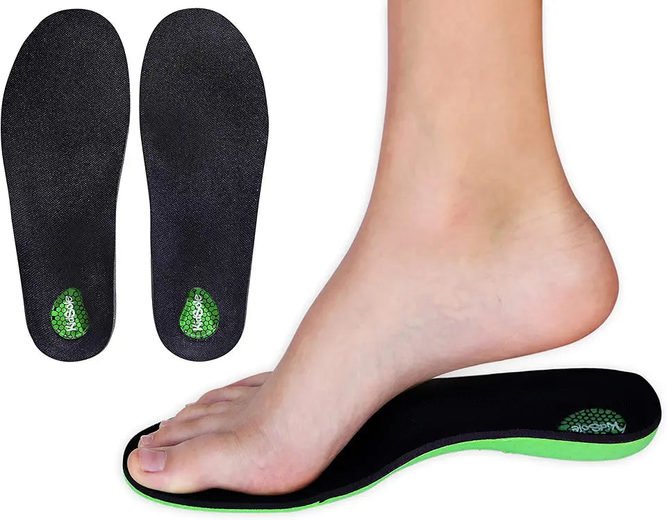 Green Arch Support Memory Foam Insole Kids Size 3-6 C3961