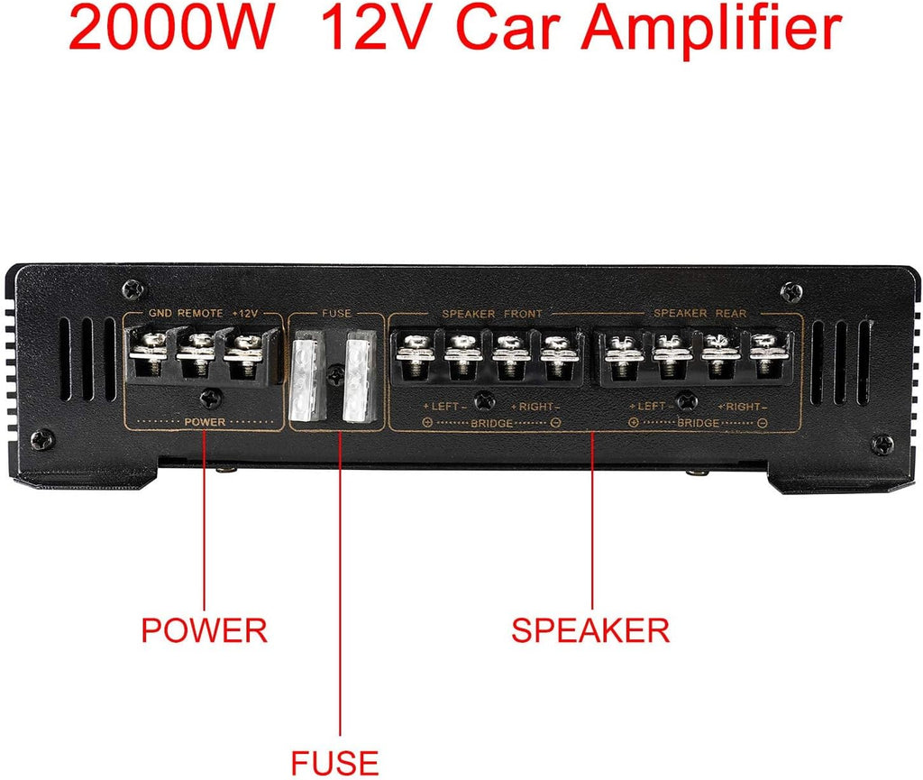 2000W 4 Channel Car Audio Amplifier W5219