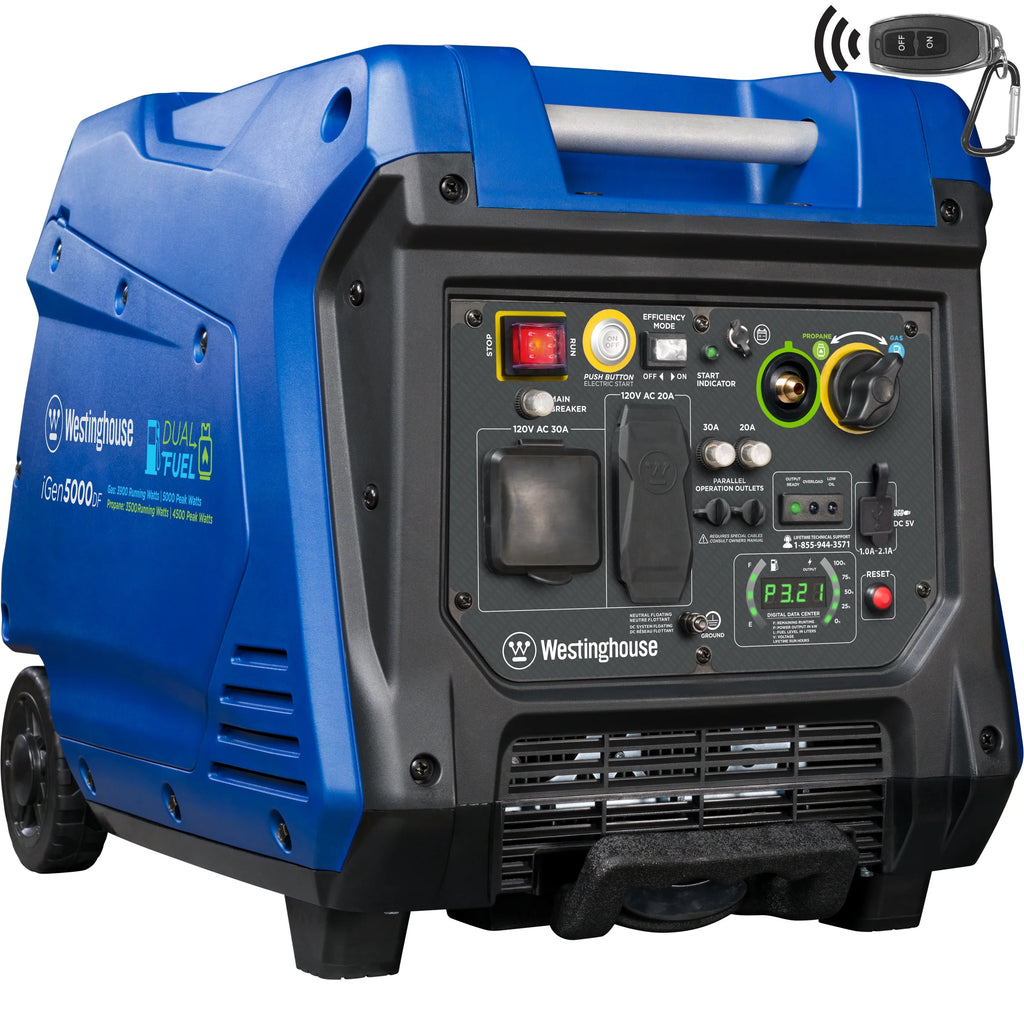 5000 Watt Dual Fuel Portable Inverter Generator A4961
