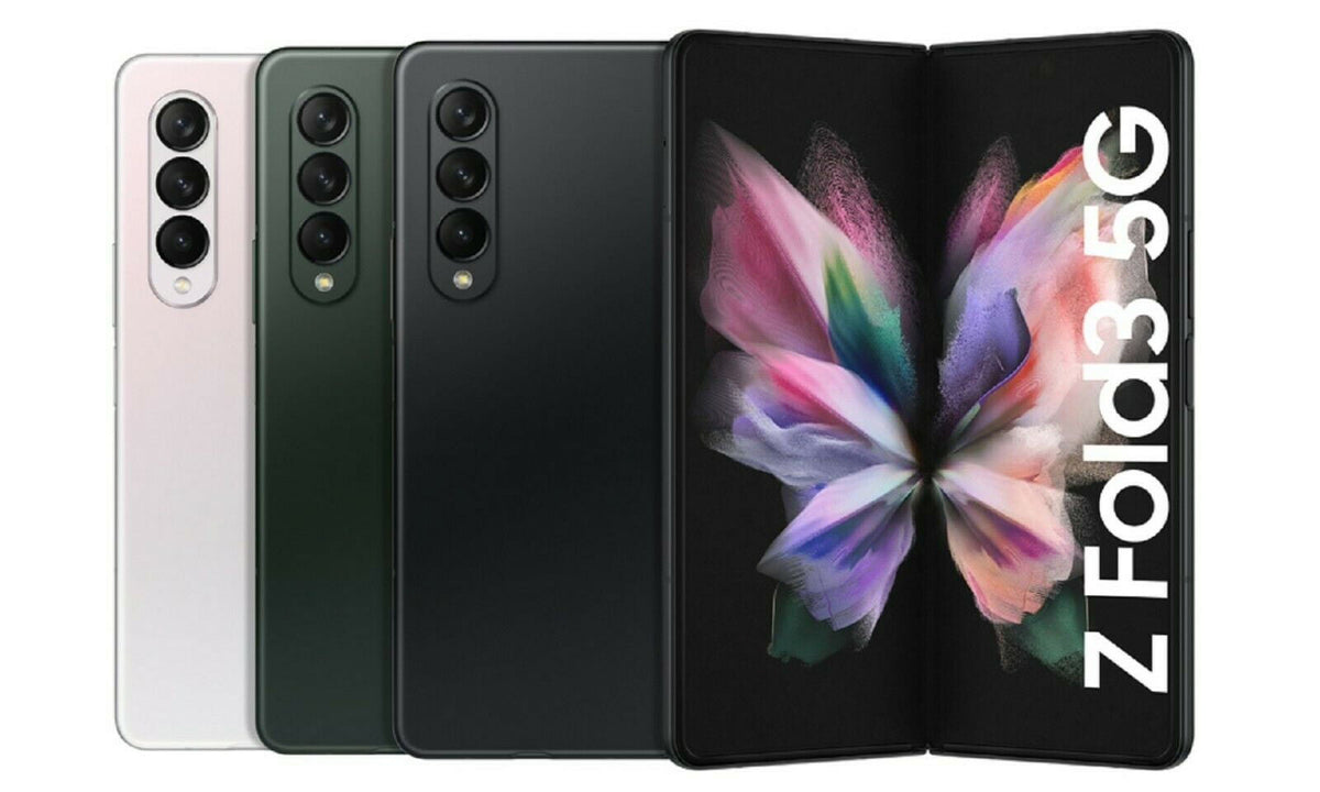 Factory Unlocked 512GB Black Galaxy Z Fold 3 5G Cell Phone K322680
