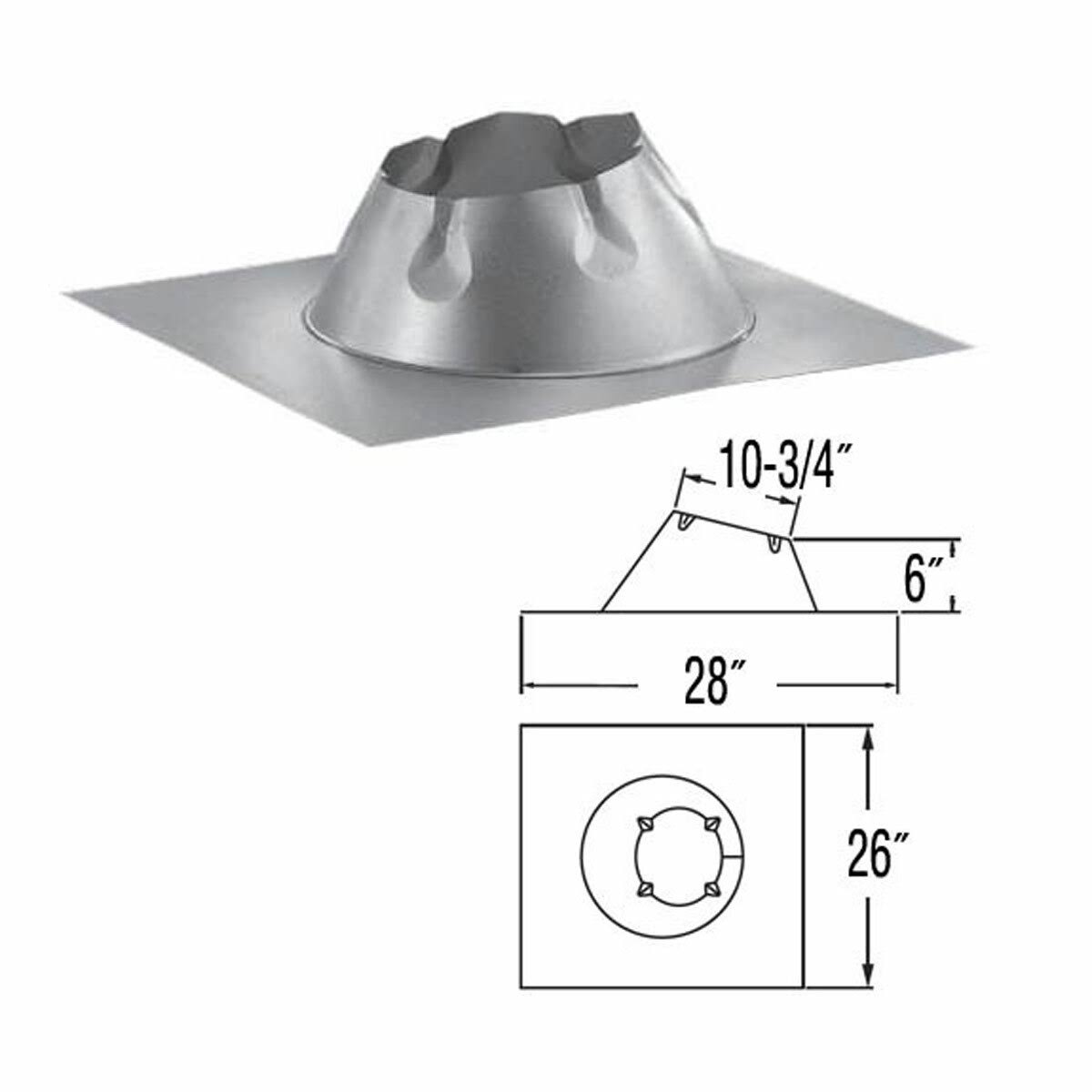 6x22 Adjustable Aluminum Flashing P866