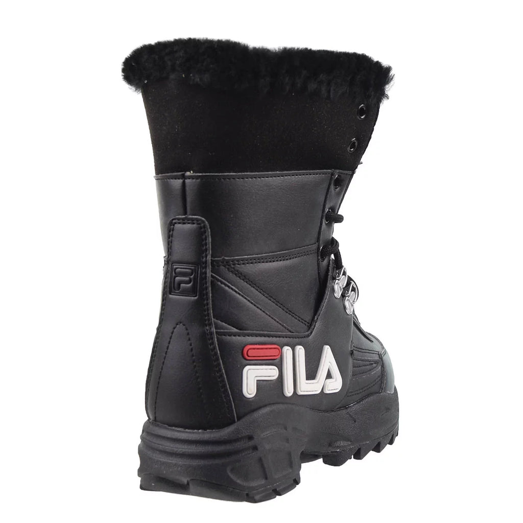 Black-White-Red Women's Boots C136324