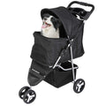 3 Wheel Foldable Pet Stroller with Storage Basket L749867