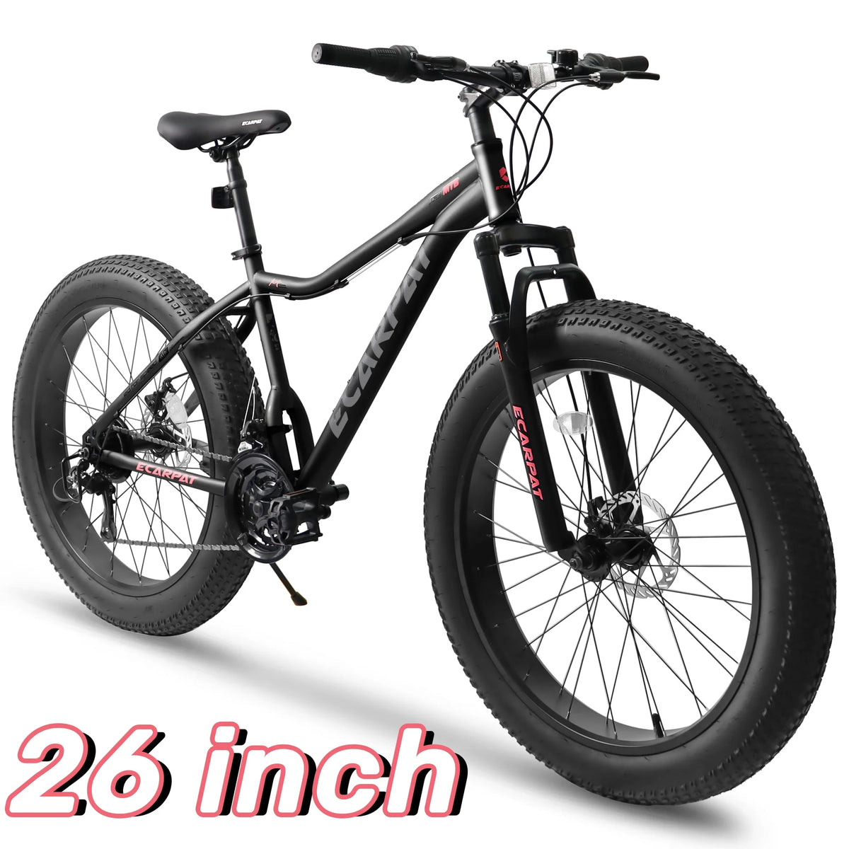 26 inch Fat Tires 21 Speeds Dual Disc Brake Mountain Bike U826