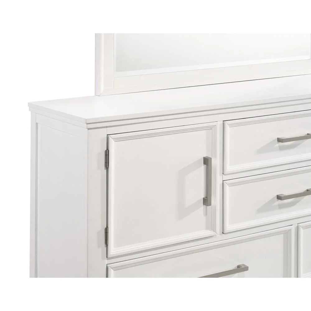 White Solid Wood Dresser I35181