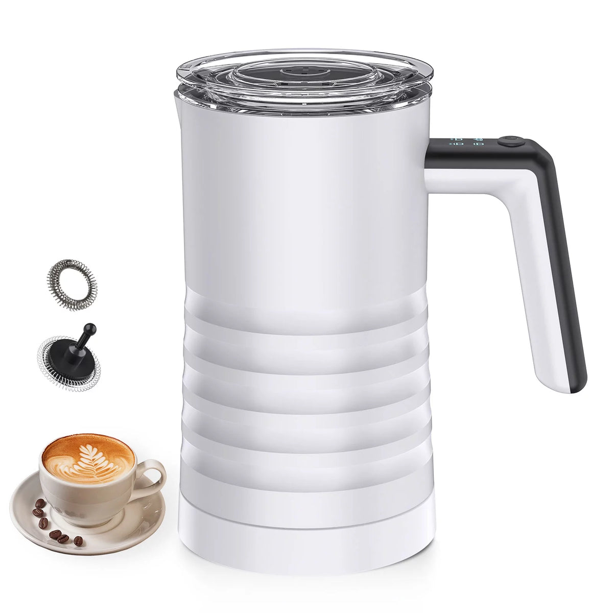 4 in 1 Electric Milk Frother and Steamer 580ml Stainless Steel J679880