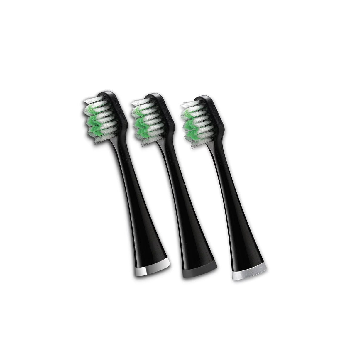 Black Triple Sonic Replacement Brush Heads, 3 Count S277