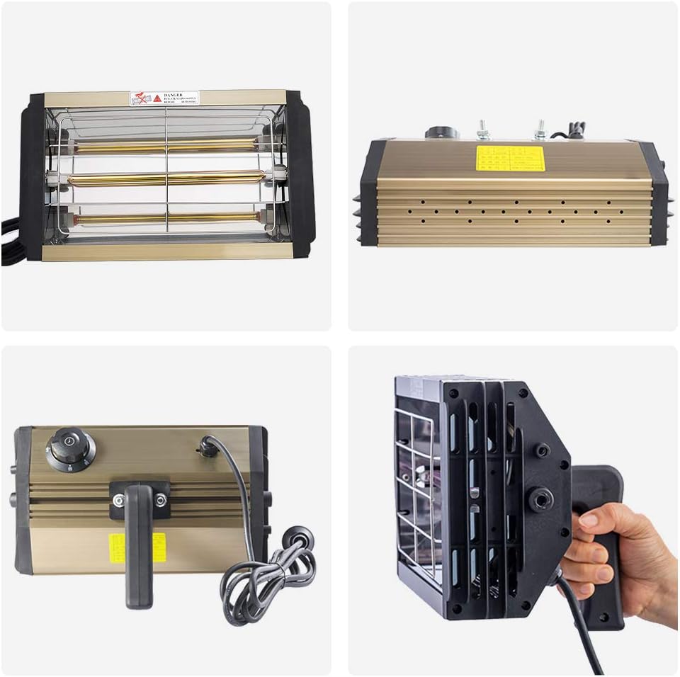 1000W Shortwave Infrared Paint Curing Lamp 110V R1633
