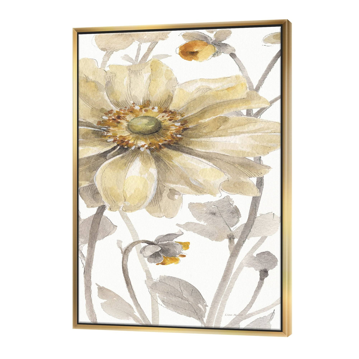 Orange Framed Canvas A318399