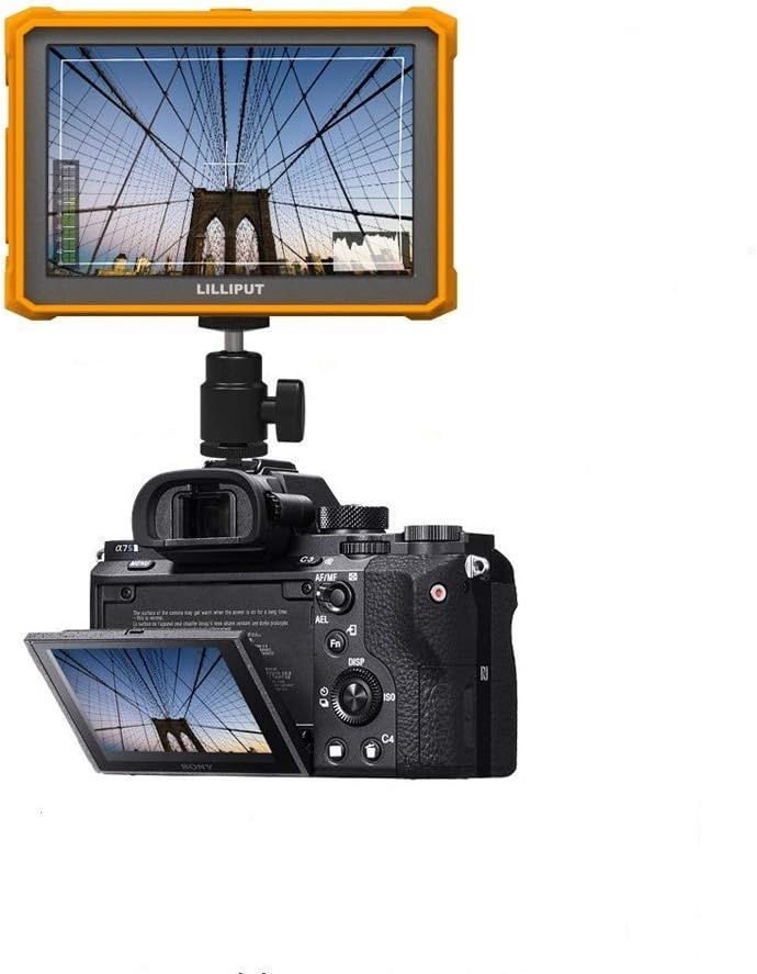 7 Inch 4K HDMI Field Monitor with Yellow Rubber Case I432959