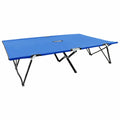 Blue Folding Fabric Steel Frame Camping Cot E538459