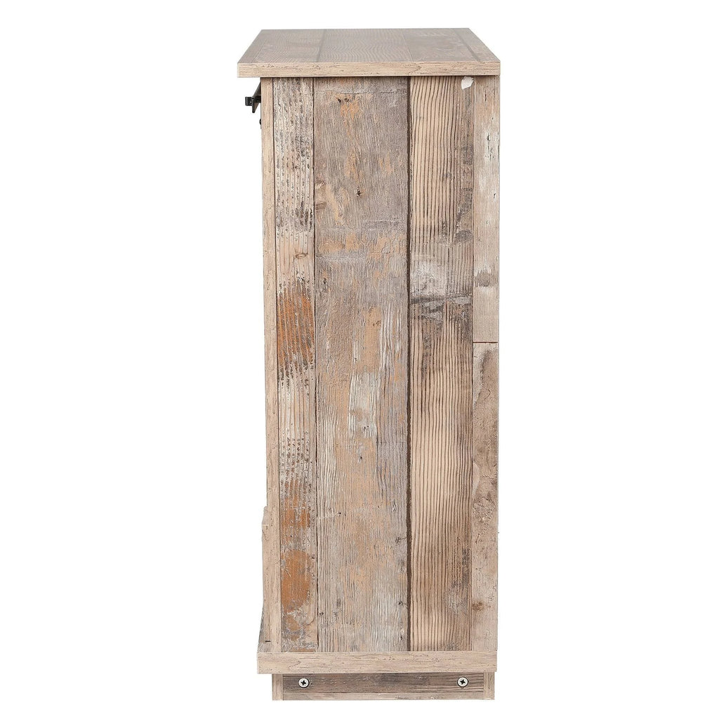 Rustic Sliding One Door Wood Cabinet H5563