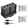 2-Pack Battery and Quadruple Charger W48242
