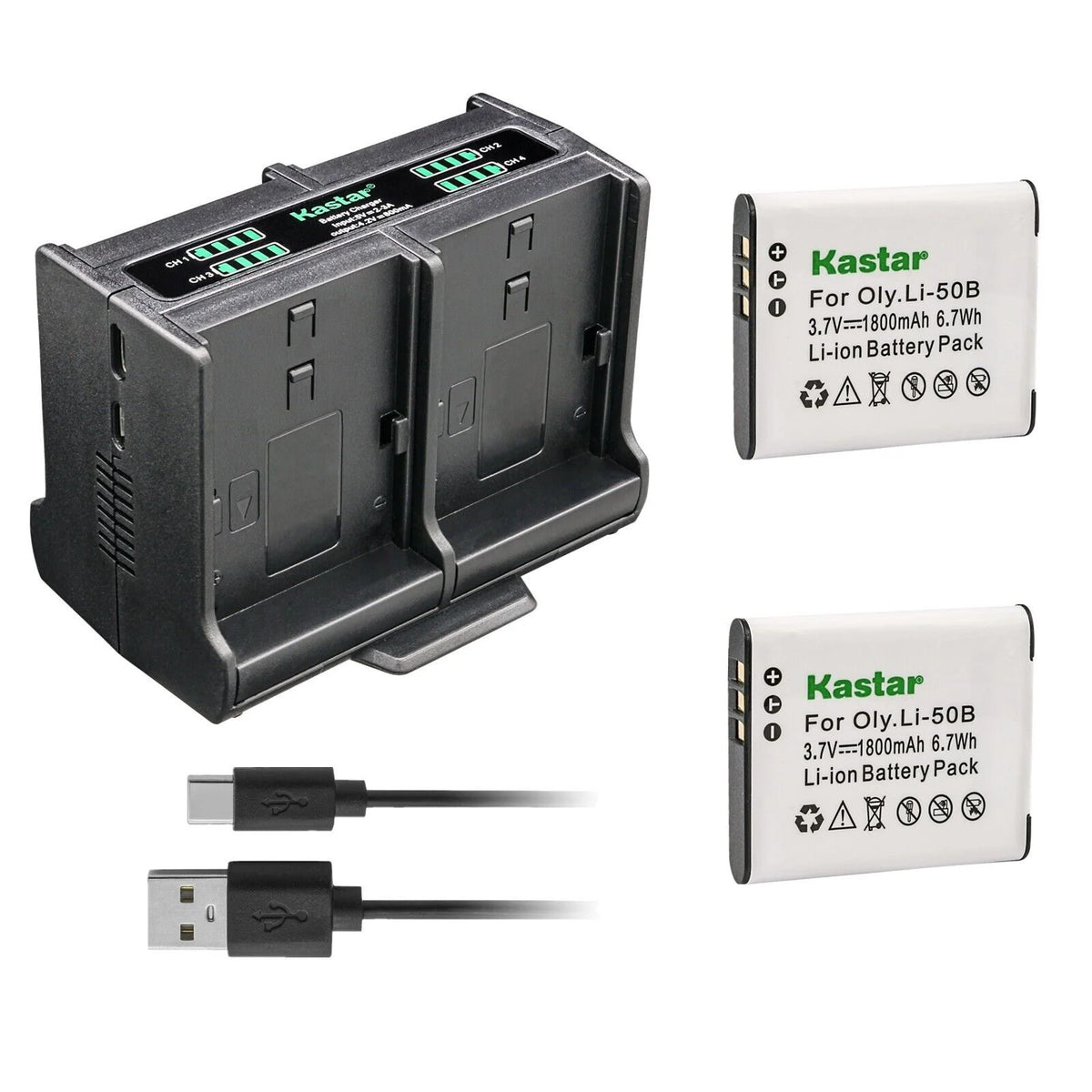 2-Pack Battery and Quadruple Charger W48242