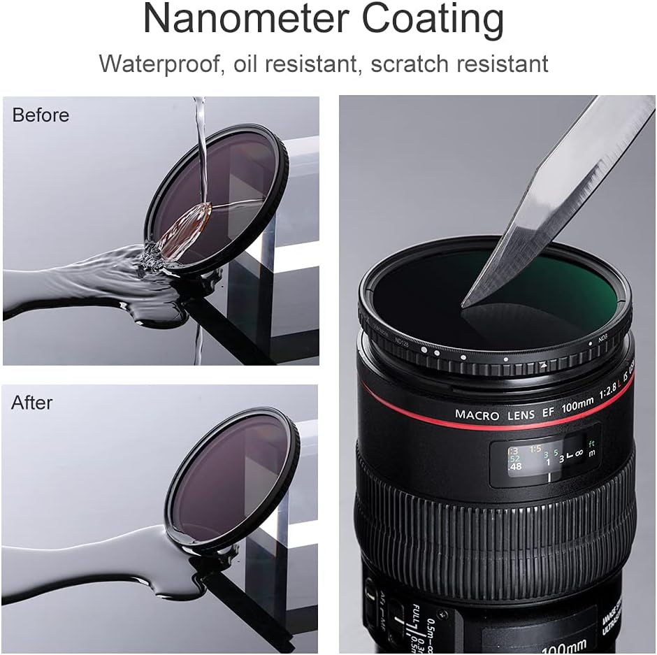 52mm Variable ND Filter ND8-ND128 3-7 Stop S503668