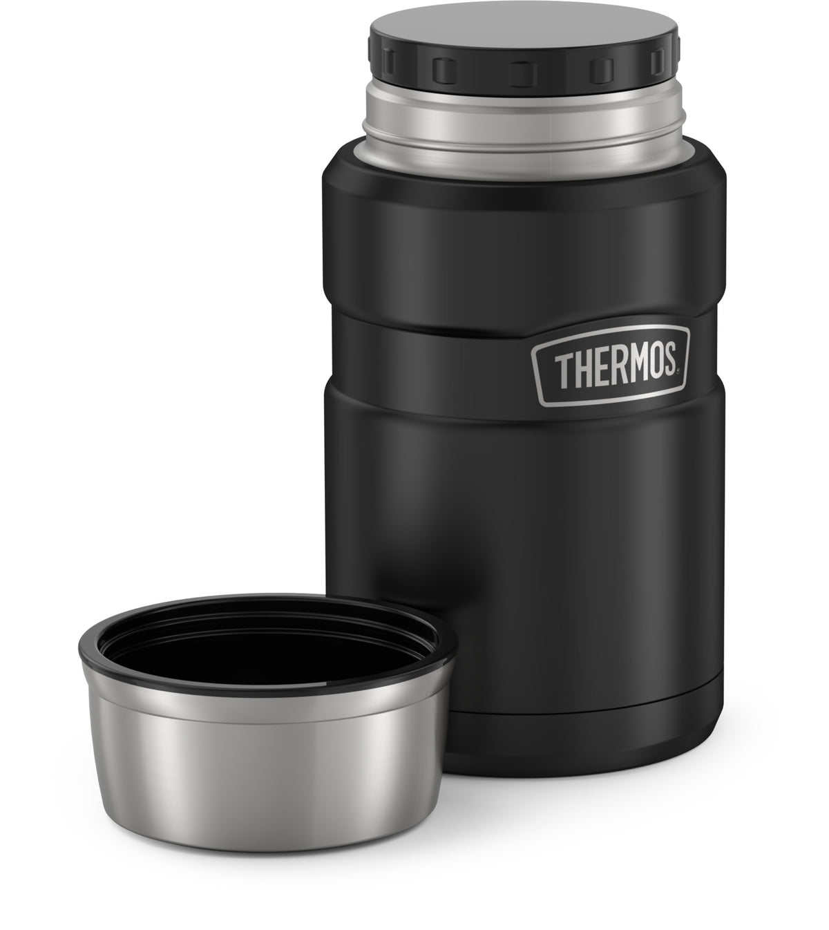 24oz Matte Black Food Jar N643378